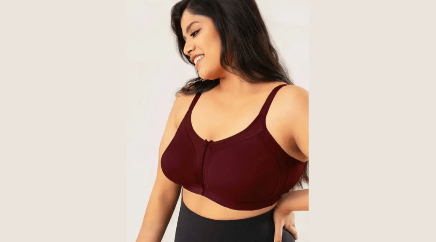Nykaa Wine Red Non Padded M Frame Support Me Pretty Bra