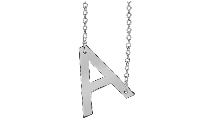 Sterling Silver Personalized Initial Necklace