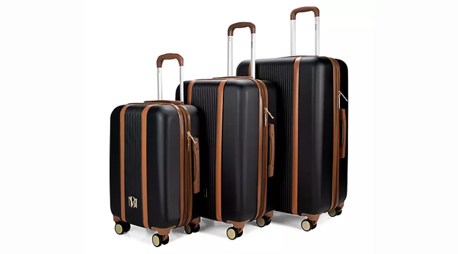Badgley 3 Piece Expandable Retro Luggage Set