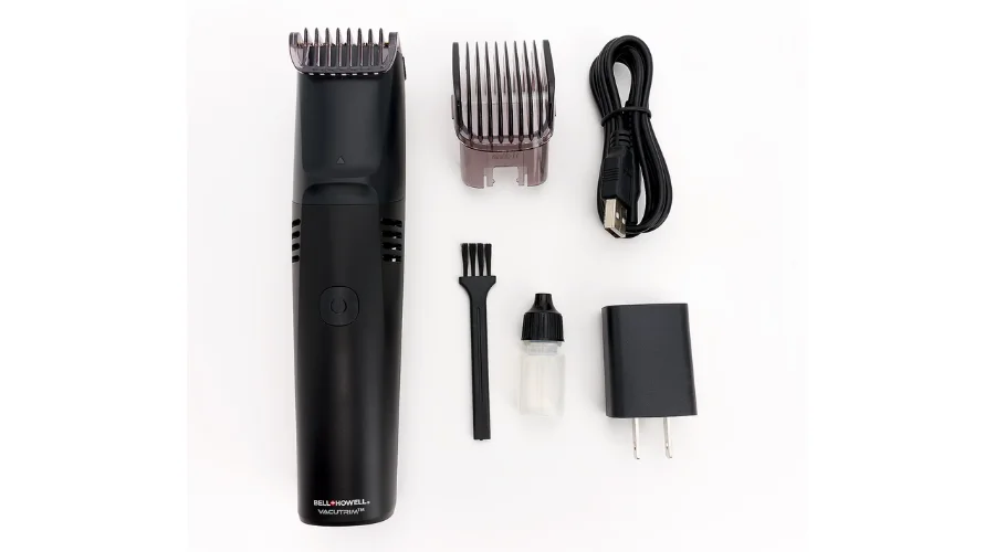 Bell & Howell Vacutrim Deluxe Rechargeable Hair Trimmer w/ Titanium Blade | Feed Hour