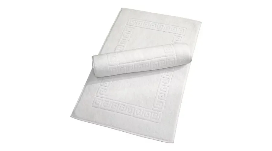 Linum Home Textiles 100% Cotton Greek Key BathMats (Set of 2) 