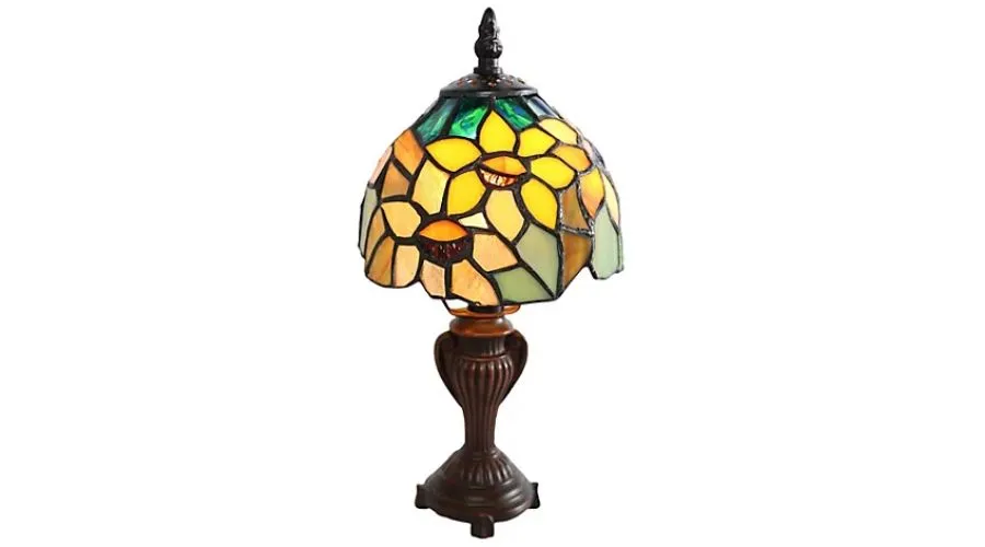 River Of Goods-Sunflowerccent Stained Glass Lamp