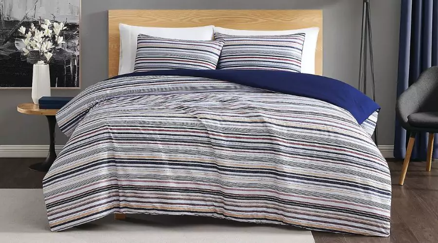 Soft Teagan Stripe Stripe King 3 Piece Comforter Set