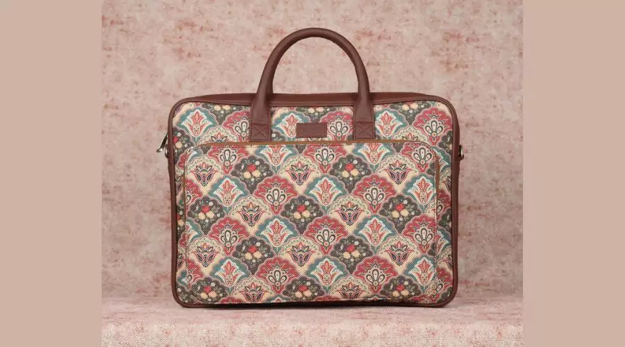 Multicolor Mughal Art Laptop Bag 