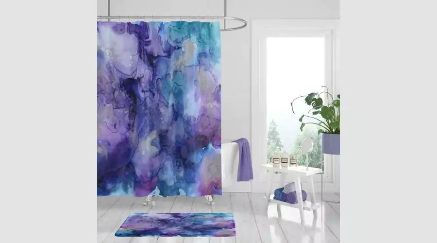 Shower Curtain, Home Decor, Watercolor Abstract