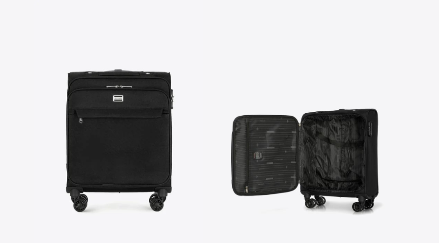 A small, soft suitcase in one colour | Feedhour