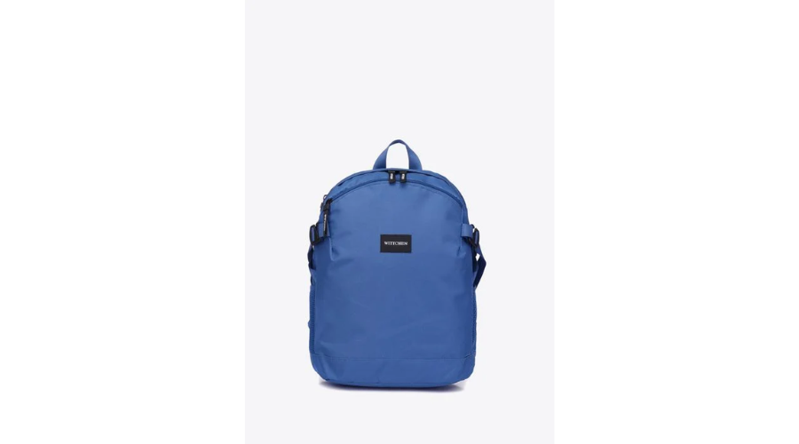 Basic small blue backpack for plane | Feedhour
