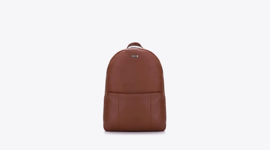 Brown leather women's laptop backpack 17” Laptop | Feedhour