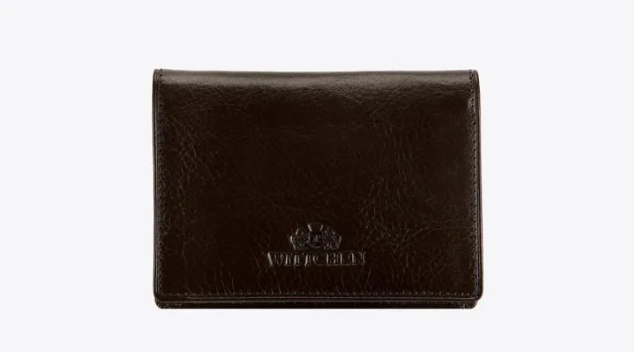Leather Black Case for Brown Business cards