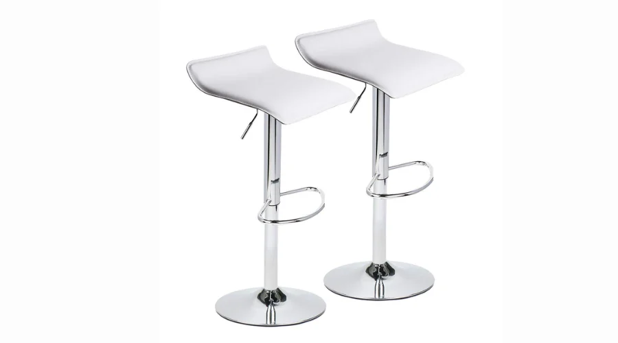Pack 2 pcs. Adjustable stools PALM white