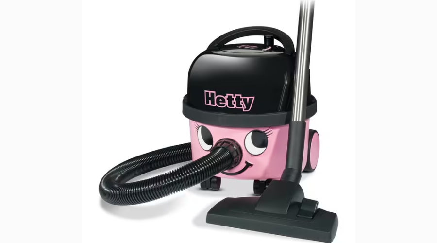 Pink Numatic Hetty HET.160-11 Cylinder Bagged Vacuum Cleaner