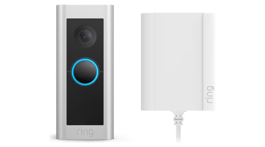 RING Video Doorbell Pro 2 with Plug-In Adapter