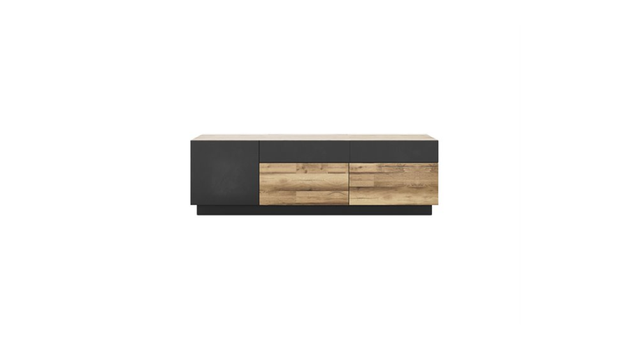 SION TV cabinet in anthracite And oak | Feedhour