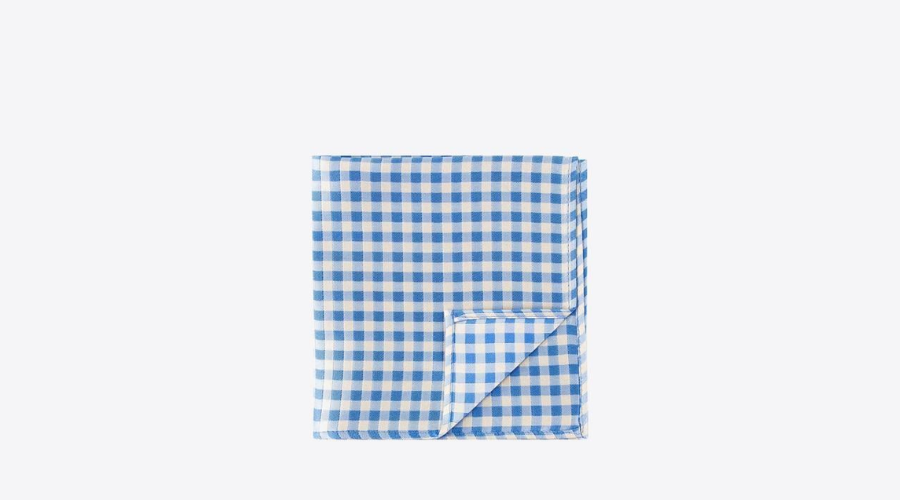 Small Patterned Silk Pocket Square