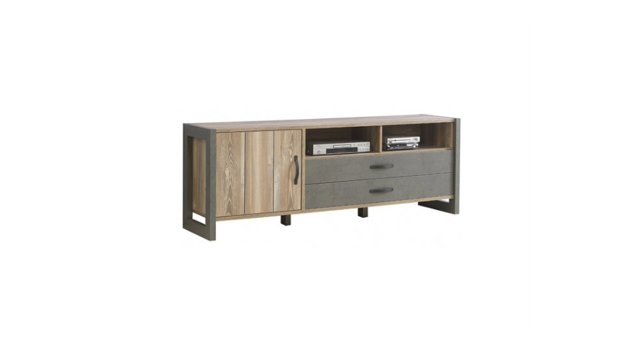 TV cabinet with 1 door and 2 drawers by INDUSTRY | Feedhour