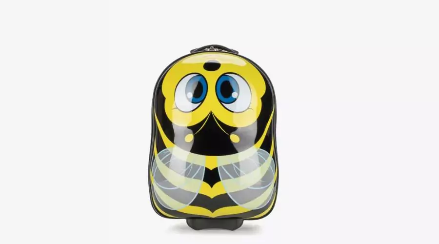 Children's suitcase made of ABS animals in black and yellow colour