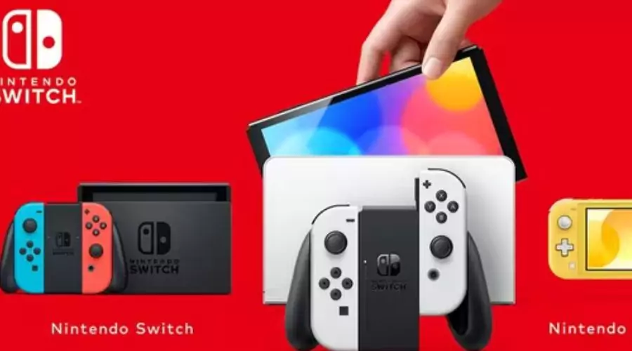 Nintendo Switch OLED - Neon Red & Blue