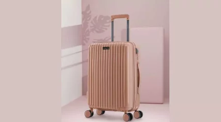 Small suitcase on wheels