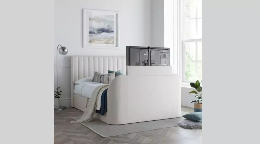Luther Natural Winged Ottoman
