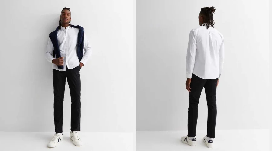 Black Slim Fit Chinos