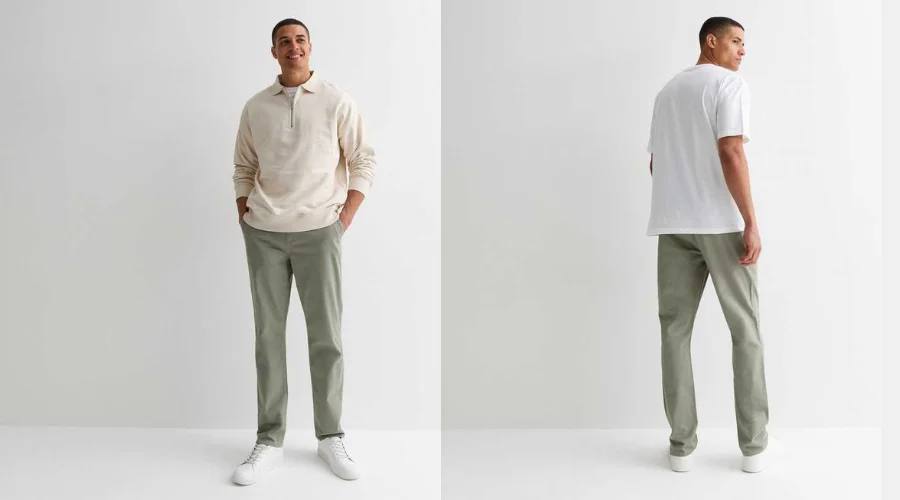 Olive Slim Fit Chinos
