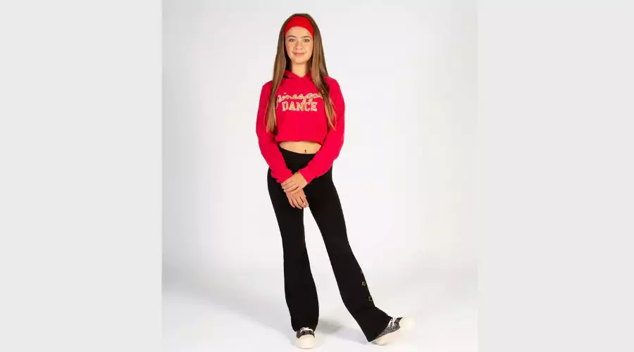 Girls Pineapple Crop Pullover Hoodie