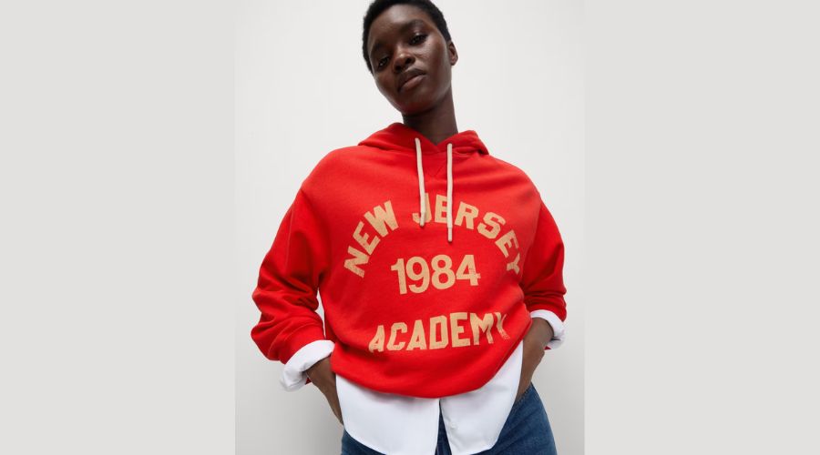 M&S Collection Cotton Rich Slogan Hoodie