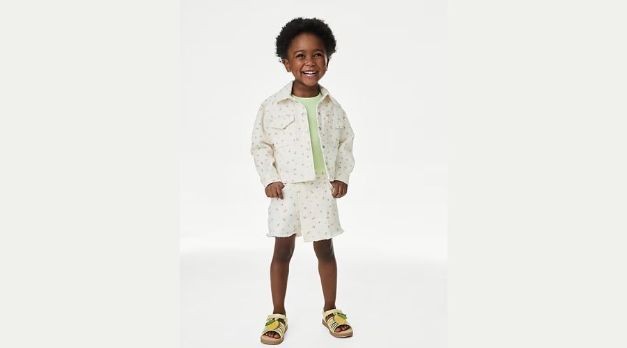 3pc Cotton Rich Ditsy Floral Outfit (2-8 Yrs)