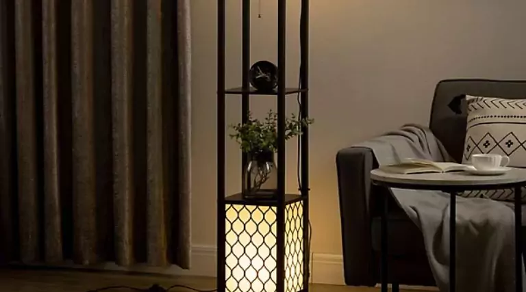 HOMCOM 2-Light Modern Floor Lamp