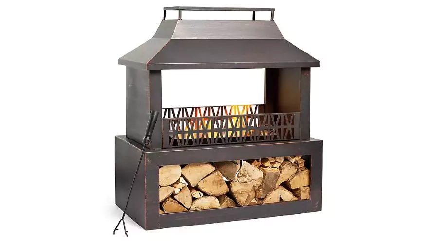 VonHaus Outdoor Fireplace for Garden Patio