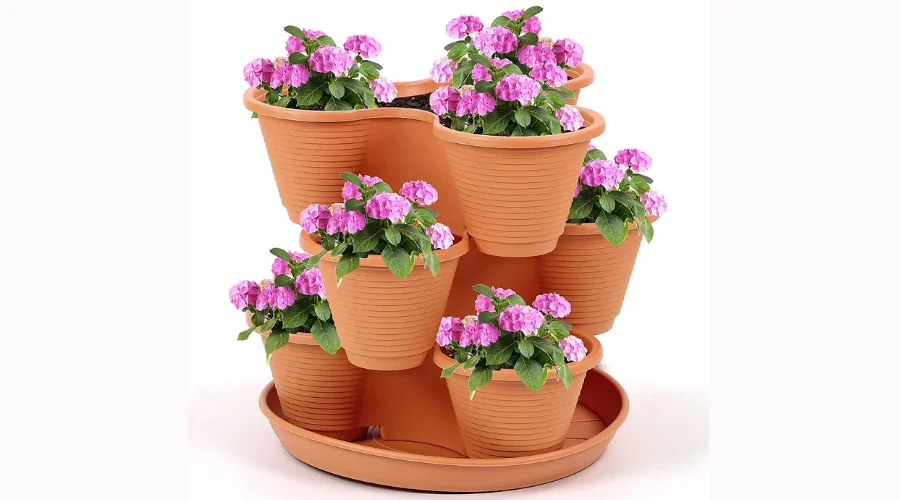 Cultivate a Compact Garden with the Taylor & Brown Stackable Planter