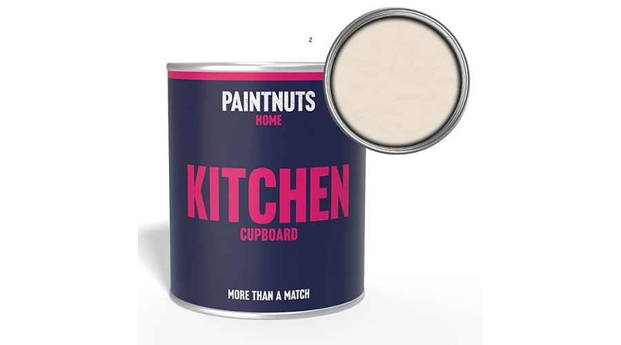 PaintNuts Solid Wood Laminated Kitchen Units Cupboard Cabinet Door Satin Paint - Cream - 250ml
