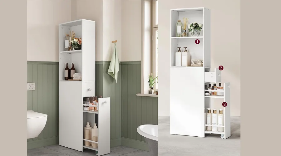 VASAGLE Tall Bathroom Cabinet