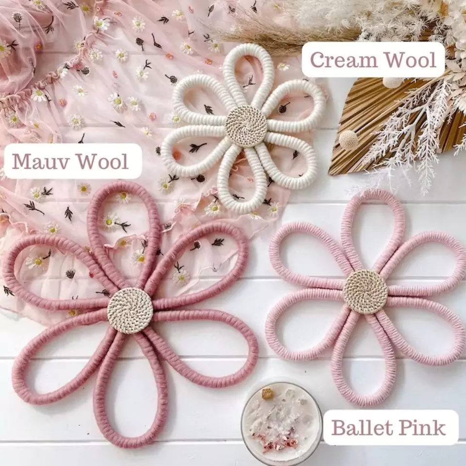 Flower Wall Hanging | Kids Room | Girls Room Decor