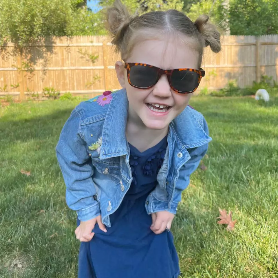 Hand-Embroidered Kids Jean Jacket