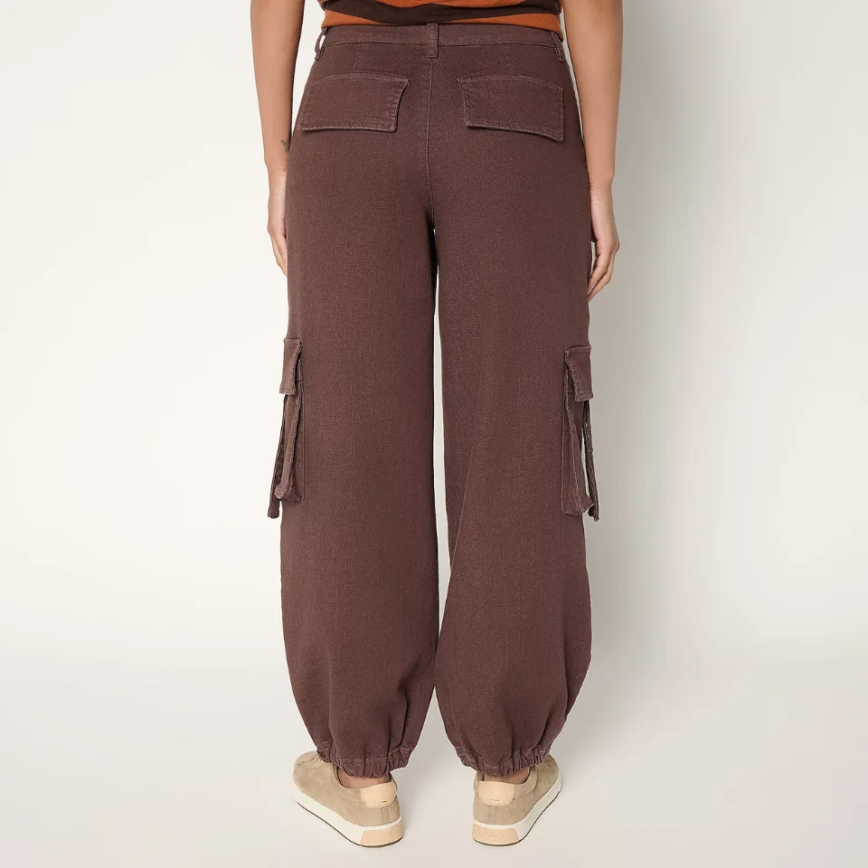 Peace Love World Black Label Regular Cargo Denim Ankle Jeans